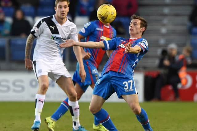 Aalsdair Sutherland makes his debut for Inverness CT. Picture: SNS