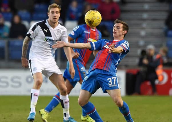 Aalsdair Sutherland makes his debut for Inverness CT. Picture: SNS
