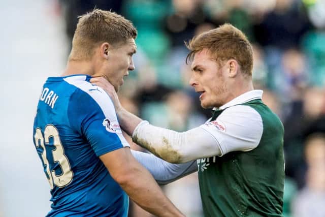 Hibernian and Rangers did battle in the Scottish Championship. Picture: SNS