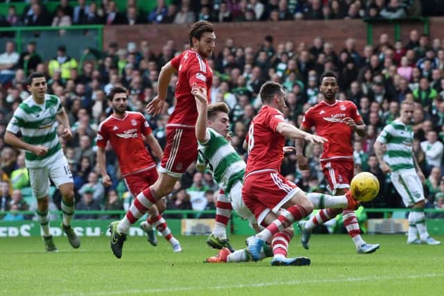 James Forrest seals Celtics win with his first goal of the season. Picture: SNS