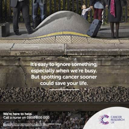 Spot Cancer Sooner campaign poster