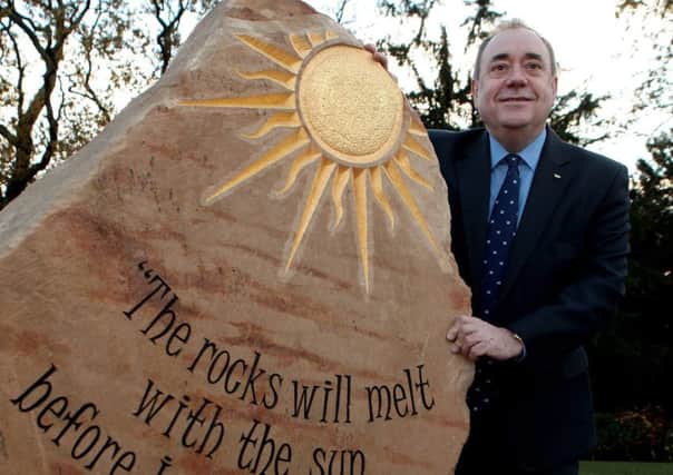 Alex Salmond said rocks will melt before he would levy fees. Picture: Hemedia