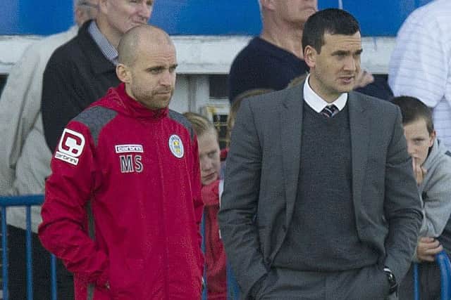 Mark Spalding (left) alongside St Mirren manager Ian Murray. Picture: SNS