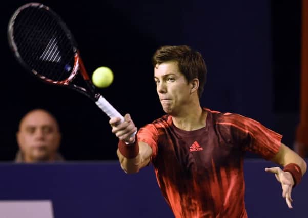 Aljaz Bedene will help Andy Murray prepare for the Davis Cup final at the end of  this month. Picture: AFP/Getty Images