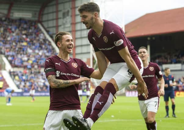 Hearts' Sam Nicholson and Callum Paterson have become mainstays in the Scotland under-21 squad. Picture: Ian Rutherford