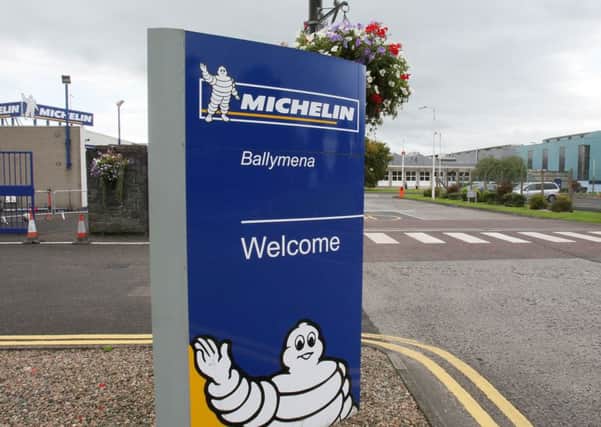 Michelin is closing its plant in Ballymena but investing in its Dundee factory. Picture: Paul Faith/PA Wire