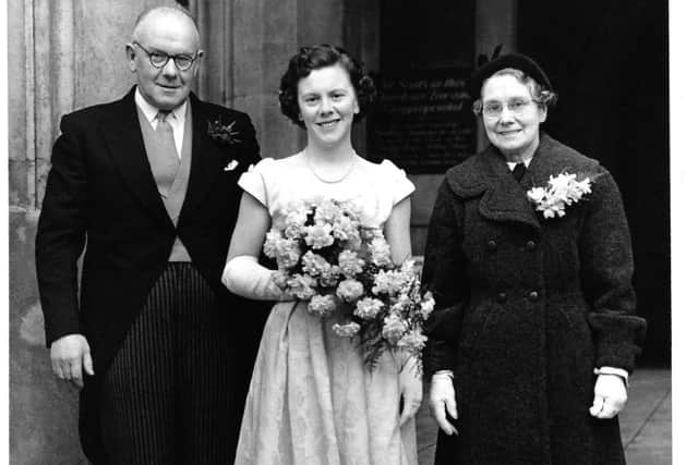 Gregor Fisher's father, William Blake Kerr and his wife Margaret and daughter Dorothy in 
1955
