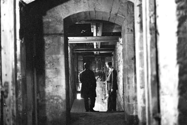 Deep inside Mary King's Close beneath the Edinburgh City Chambers in the High Stret