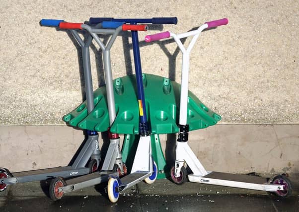 'Scooter pods' in the playground.