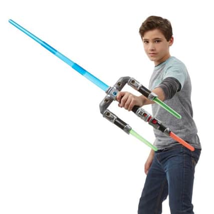 Star Wars Bladebuilders Jedi Master Lightsaber from Hasbro. Picture: PA