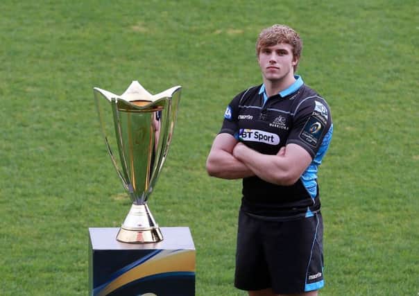 New Glasgow Warriors captain Jonny Gray at Wednesday's European Champions Cup launch at Twickenham Stoop. Picture: David Davies/PA Wire.