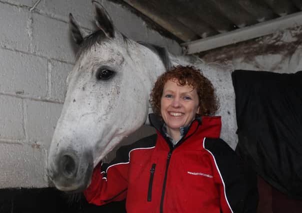 Lucinda Russell: Saddles The Cobbler Swayne at Musselburgh today. Picture: John Grossick