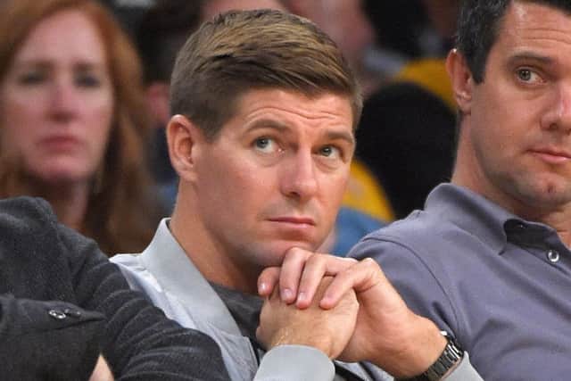 Steven Gerrard: Can train at Liverpool while he is back in England. Picture: AP