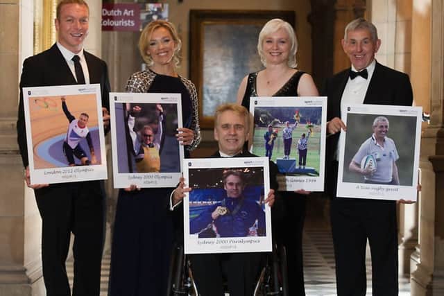Left to right, Sir Chris Hoy, Shirley Robertson, Kenny Cairns, Shirley McIntosh and Ian McGeechan. Picture: John Devlin