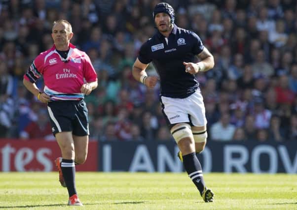 Alasdair Strokosch in action against USA at the World Cup, his final match for Scotland. Picture: Bill Murray/SNS/SRU