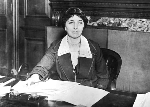 On this day in 1924, the Duchess of Atholl became the first female Conservative minister in Britain, becoming parliamentary under-secretary to the Board of Education. Picture: Getty Images