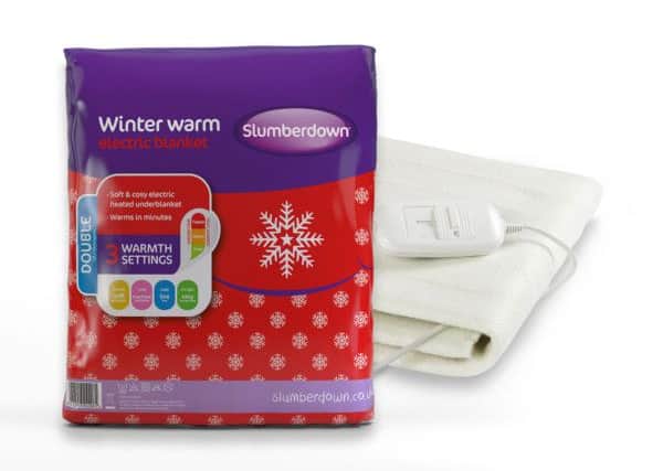 Slumberdown Winter Warm Electric Blanket, available from asda.com. Picture: PA