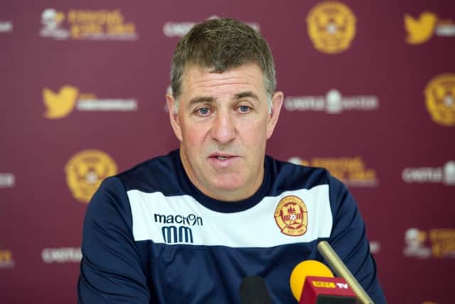 Motherwell manager Mark McGhee. Picture: SNS Group