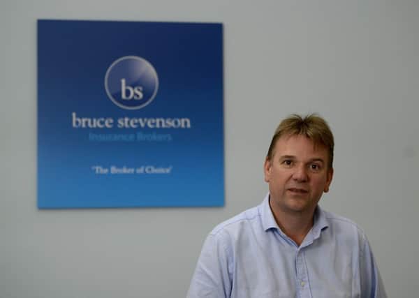 Edward Bruce, Chief Executive of Bruce Stevenson Insurance Brokers. Picture: Julie Bull