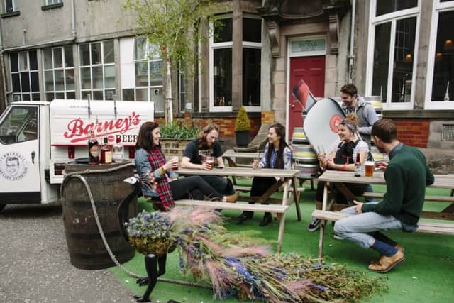 Preparations get under way for the third annual Summerhall Beer FestivALE this weekend. Picture: Summerhall