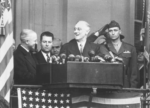 On this day in 1944 Franklin D Roosevelt was elected United States president for a record fourth time. Picture: Getty