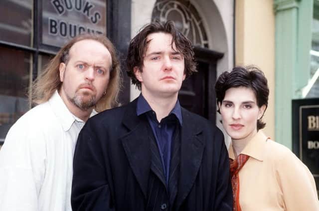 Black Books, the comedy starring Dylan Moran, centre, Bill Bailey and Tamsin Grieg, portrayed a small independent bookshop fighting the Goliath Books octopus. Picture: Channel 4