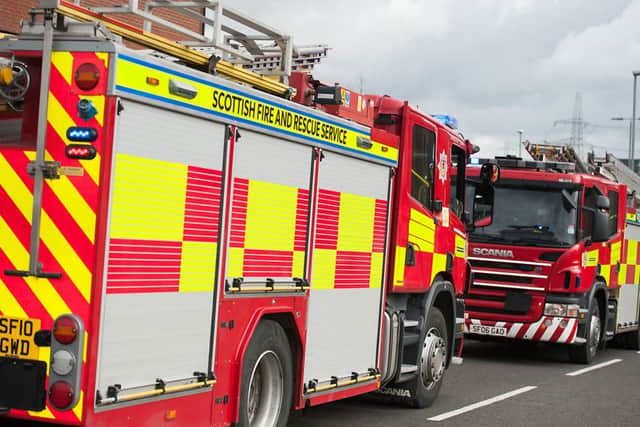 In Glasgow, Scottish Fire and Rescue Service staff had fireworks thrown at them after attending an unsafe bonfire in the south side of the city. Picture: John Devlin