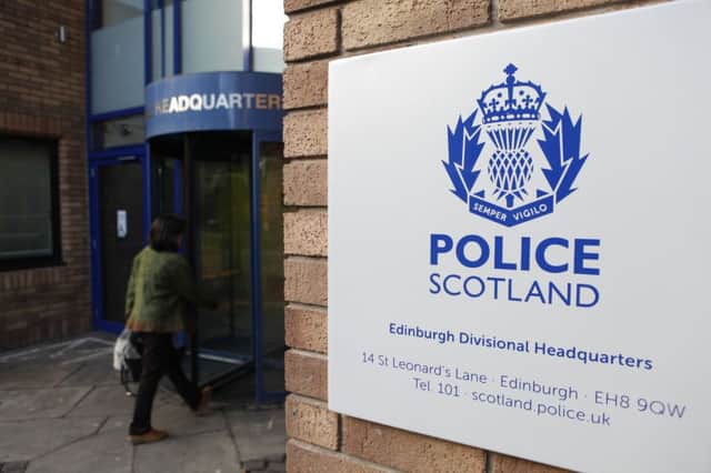 The incident happened at Edinburghs St Leonards Police station. Picture: Toby Williams