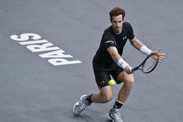 Andy Murray beat Spain's David Ferrer 6-4, 6-3 in the Paris semi-final. Picture: Michel Euler/AP