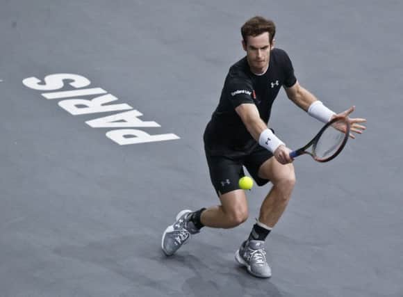 Andy Murray beat Spain's David Ferrer 6-4, 6-3 in the Paris semi-final. Picture: Michel Euler/AP
