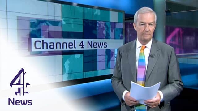 Channel 4 news reader Jon Snow