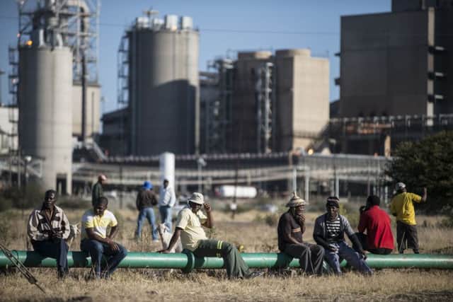 Platinum miners in Marikana, South Africa. Picture: Getty