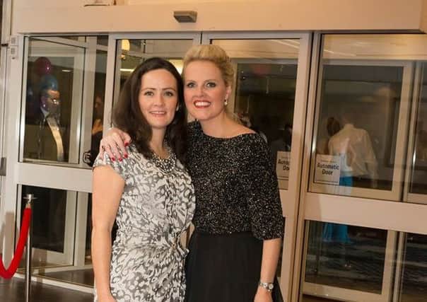 Caroline Stewart, on the right, managed to raise £18,000 after using social media to build her campaign