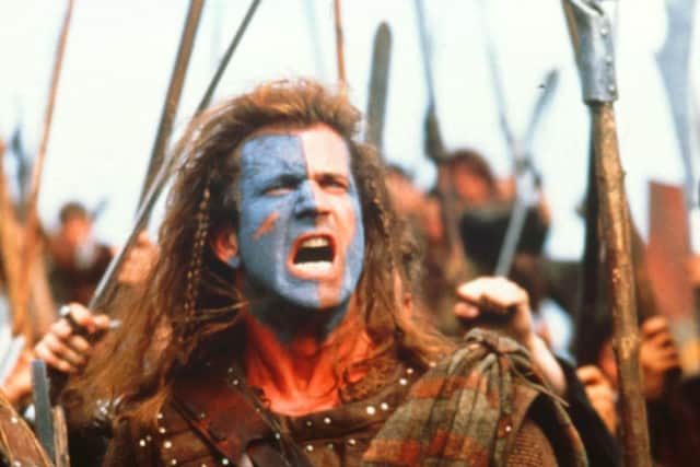 Mel Gibson as William Wallace in the 1995 film Braveheart
