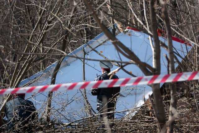 The site of the air crash in which 95 people were killed. Picture: Getty