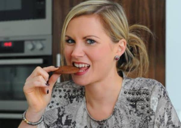 Picture: Kirsty Gillies enjoying her Angelic Gluten Free products