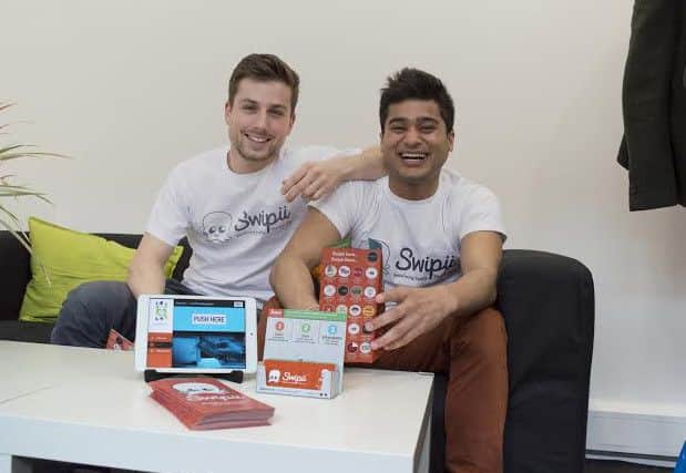 Picture:  Louis Schena and  Swipii co-founder Chitresh Sharma
