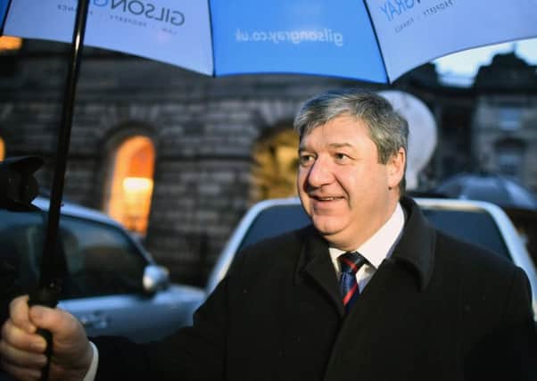 Carmichael  arrives at court where he denied lying. Picture: Getty