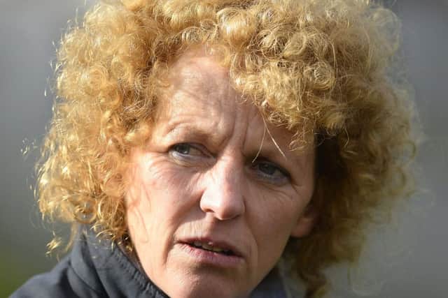 Lucinda Russell saddles Final Assault in the Ayr feature. Picture: Getty