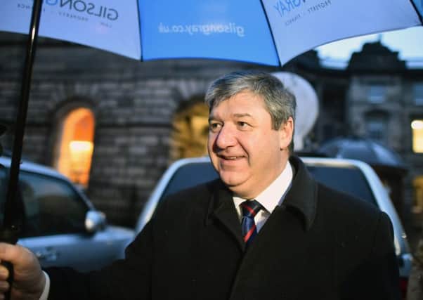 Alistair Carmichael leaves Edinburgh Court of Session . Picture: Getty