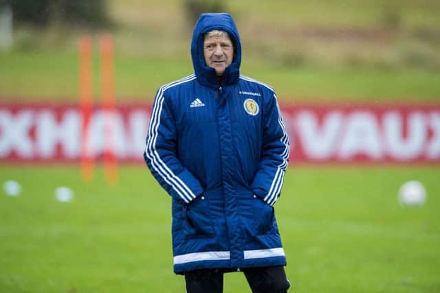 Scotland manager Gordon Strachan has joined up with Ricky Sbragias under-21 squad this week . Picture: SNS