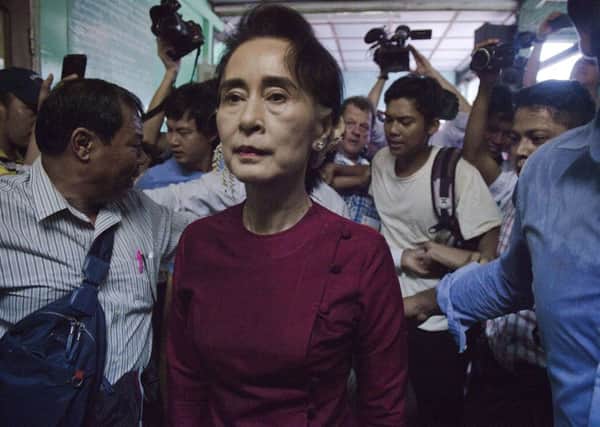 Aung San Suu Kyi is barred from taking up the presidency. Picture: AFP/Getty Images
