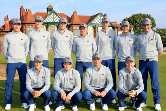 Ewen Ferguson, Grant Forrest and Jack McDonald were members of the victorious GB & Ireland Walker Cup at Royal Lytham. Picture: Getty Images