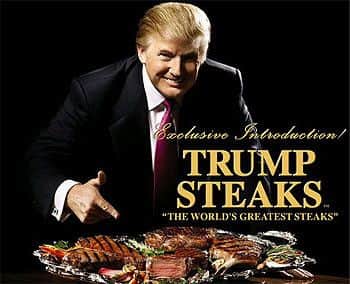 Donald Trump steaks