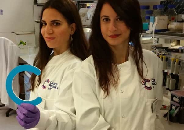 Ifigeneia Stavrou and Asimina Pantazi of the Cancer Research UK Edinburgh Centre