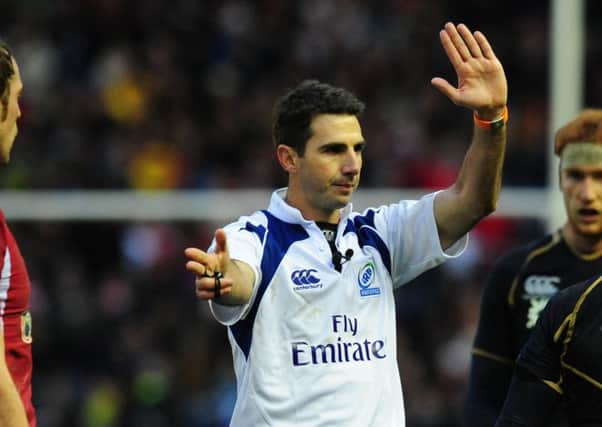 Referee Craig Joubert will once again face Scotland in the Six Nations next year. Picture: TSPL