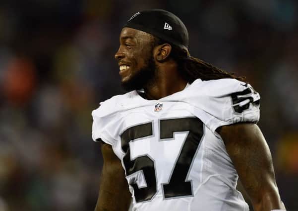 Ray-Ray Armstrong in action for the Oakland Raiders against Minnesota Vikings in August 2015. Picture: Hannah Foslien/Getty Images