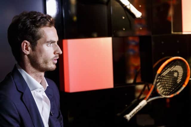 Andy Murray took time out from his preparations for the ATP World Tour Finals to launch the new Radical Tennis Collection from HEAD in London yesterday. Picture: HEAD/Getty