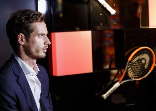 Andy Murray took time out from his preparations for the ATP World Tour Finals to launch the new Radical Tennis Collection from HEAD in London yesterday. Picture: HEAD/Getty