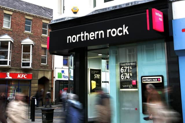 A former branch of collapsed lender Northern Rock. Picture: Owen Humphreys/PA Wire